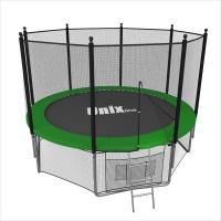 Батут UNIX line 8 ft outside с крышей