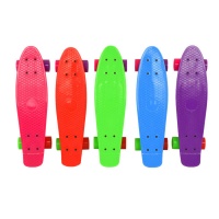 Скейтборд пластиковый 22", EVO Kids голубой